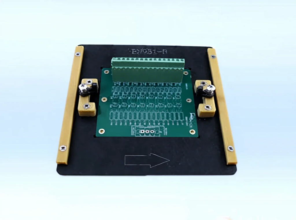 Custom Wave Solder Fixture - Blue Synthetic Stone
