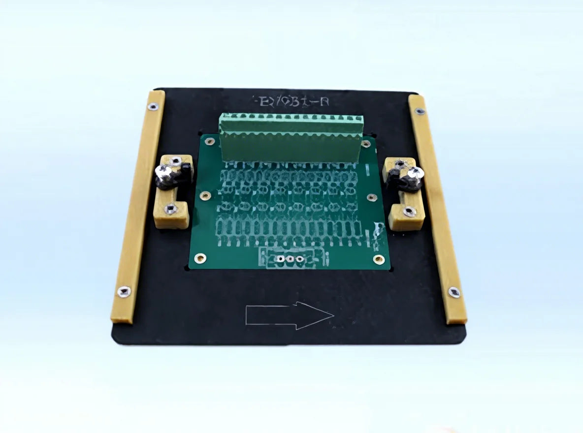 Custom Wave Solder Fixture - Blue Synthetic Stone